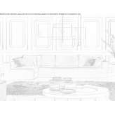 Sectional fabric sofa with a chaise longue McArthur