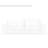 Sofa aksamitna 3-osobowa Supreme