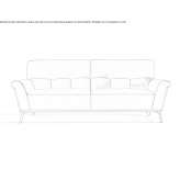 Skórzana sofa 2-osobowa Lluveras