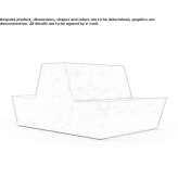 Dwustronna 4-osobowa sofa QM Foam Beaupre