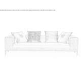 3-seater velvet sofa Eiken