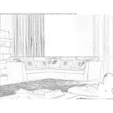 Corner sectional sofa in fabric Oirlo