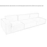 Modular sectional sofa made of fabric Crato