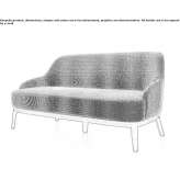 Sofa materiałowa 2-osobowa Balazote