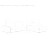 5-seater corner, relaxing leather sofa Cardakli