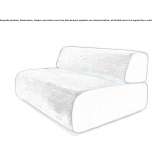 Sofa materiałowa ze zdejmowanym pokrowcem Policar