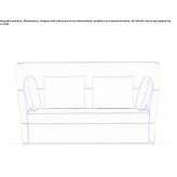 Fabric sofa with high backrest Ruente
