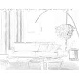 Fabric sofa with removable cover Acucena
