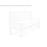 Modular 3-seater sofa with fire-resistant padding Barroman