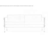 Skórzana sofa 3-osobowa Diboll