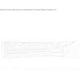 Corner sectional sofa in fabric Wijchen