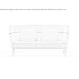 Sofa materiałowa 2-osobowa Alpicat