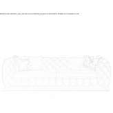 Pikowana 3-osobowa sofa nabuk Sauta