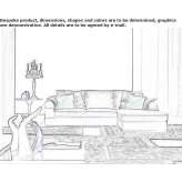Welurowa sofa segmentowa z szezlongiem Carignan
