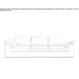 Sofa lniana segmentowa 4-osobowa Souesmes