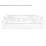Fabric sofa with removable cover McArthur