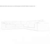 Corner sectional sofa in fabric Dardhas