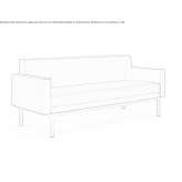 Modular fabric sofa with fire-resistant padding Lanobre