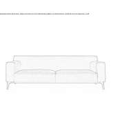 Sofa tapicerowana tkaniną Aywaille