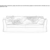 Sofa materiałowa 3-osobowa Oirlo