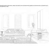 Fabric sofa with removable cover Burbank
