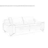 Leather 3-seater sofa Benllech