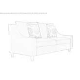Leather 2-seater sofa Lumbarda