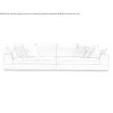 Segmentowa sofa materiałowa Goldau