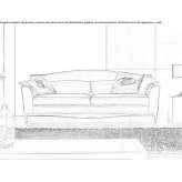Fabric sofa Osoppo
