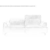 Leather sofa bed with headrest Thruxton
