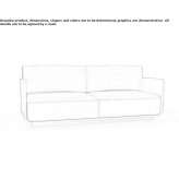 Dwuosobowa sofa z ognioodporną wyściółką Meltham
