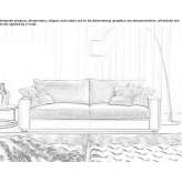 Sofa materiałowa ze zdejmowanym pokrowcem Morshyn