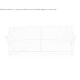 Sofa 3-osobowa lniana i skórzana Dranoc