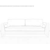 Sofa materiałowa 2-osobowa Umet