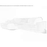 Segmentowa sofa nabuk z szezlongiem Terrer