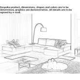 Narożna sofa segmentowa z tkaniny Carignan