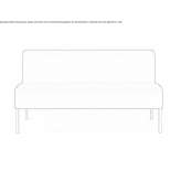 Modułowa sofa z tkaniny z ognioodporną wyściółką Onavas
