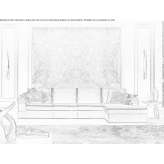 Sectional fabric sofa with a chaise longue Carignan