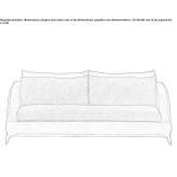 Cotton and leather sofa Cumra