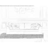 Leather sofa Carignan