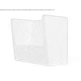 Sofa materiałowa 2-osobowa z wysokim oparciem Lentilly