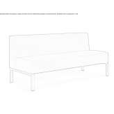 Modular fabric sofa with fire-resistant padding Lanobre