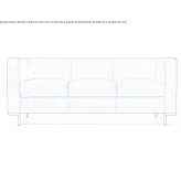Sofa materiałowa 3-osobowa Landeck