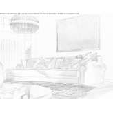Sofa materiałowa segmentowa z szezlongiem Zeilarn
