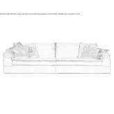 Sofa materiałowa ze zdejmowanym pokrowcem Carignan