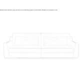 Sofa wypoczynkowa Alcantara® z szezlongiem Palting