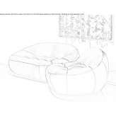 Leather 2-seater sofa Tigwav