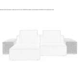 Modular fabric sofa Mullaloo