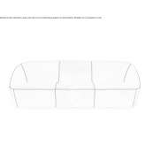 Leather 3-seater sofa Ozimek