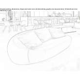 3-seater fabric sofa with a removable cover Macklin